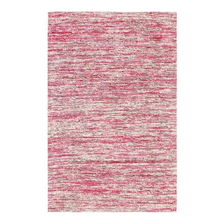 Pasargad CD Pink Purple Gray Sari-Silk Modern Flat Weave Rug For Sale