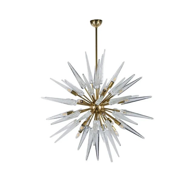 Sputnik 24 Brass Lights with Murano Glass For Sale - Image 13 of 13