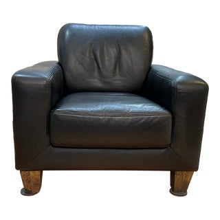 W. Schillig Modern "Leather" Chair For Sale