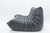 Animal Skin Togo Set in Grey Leather by Michel Ducaroy for Ligne Roset, 1990s, Set of 2 For Sale - Image 7 of 15