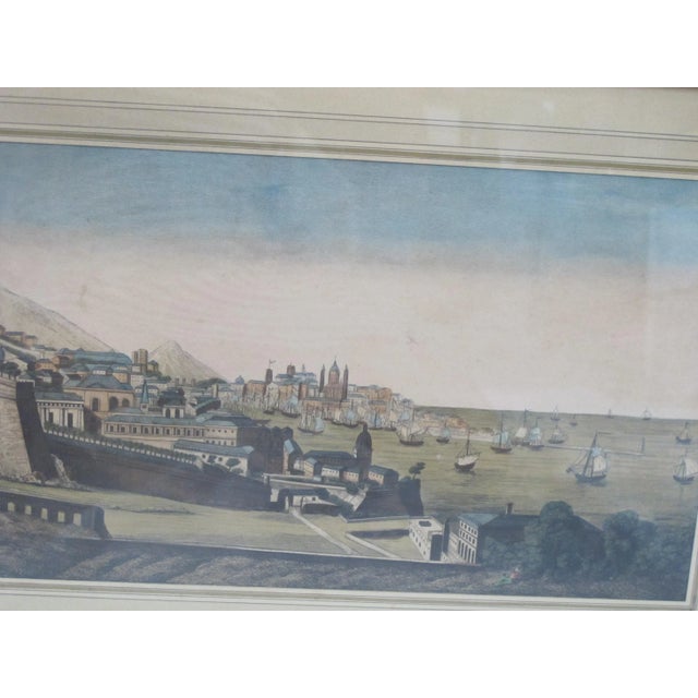 Antique Sailboats by the Waterfront Optica Print For Sale - Image 4 of 6