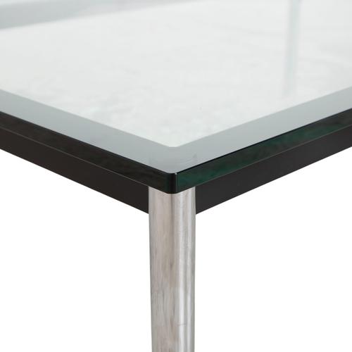 Cassina Bauhaus LC 10-P Coffee Table in Glass and Chrome from Cassina For Sale - Image 4 of 8