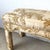Gold Mid 20th Century Louis XVI Style Upholstered Foot-of-Bed Bench in Classic Toile For Sale - Image 8 of 9