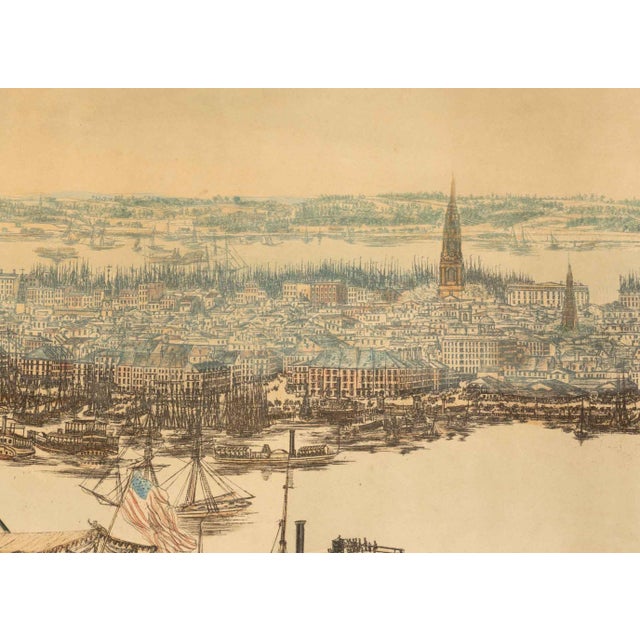 Thomas Horner "New York From Brooklyn", 19th Century For Sale - Image 4 of 11