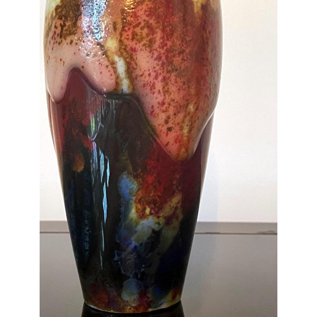 Brown Ceramic Vase Royal Doulton Chang Ware For Sale - Image 8 of 18