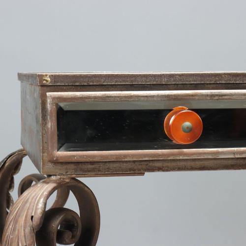 Metal Iron and Mirror Console Table For Sale - Image 7 of 14