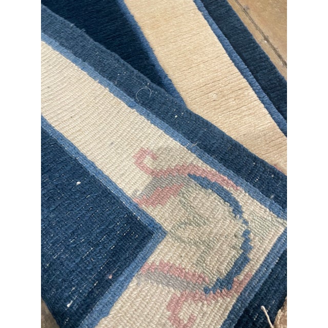 Traditional 1990s Handwoven Tibet Style Runner Rug 2'6" X 10'8" For Sale - Image 3 of 6