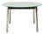 Glass Dining Table with Silver-Colored Frame from Calligaris For Sale