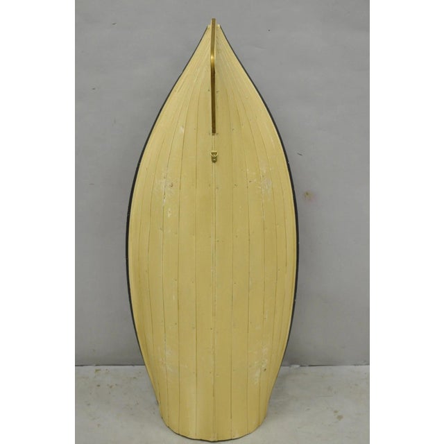 Vintage Style Dory Row Boat Nautical Bookshelf / Table by Authentic Models For Sale - Image 14 of 18
