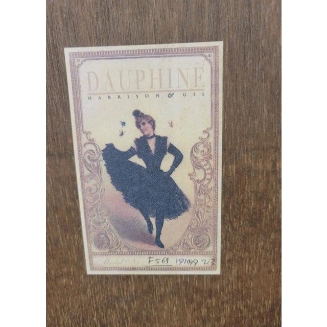 Harrison & Gil Dauphine Neoclassical Parcel Gilt Ebonized Fruitwood Frame Mirror For Sale - Image 9 of 11