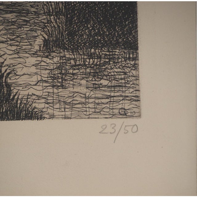 Marcel Gromaire, Along the River, Original Engraving For Sale - Image 4 of 6