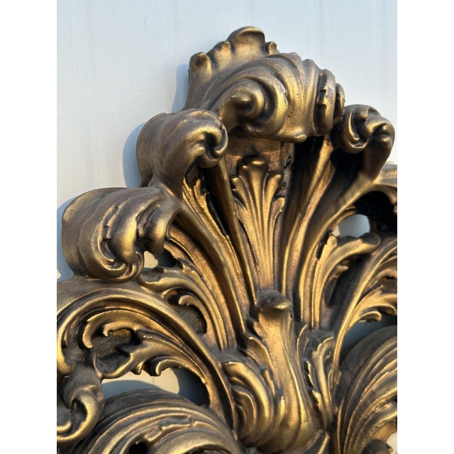 Large Baroque Wooden Mirror, 1940s For Sale - Image 12 of 14