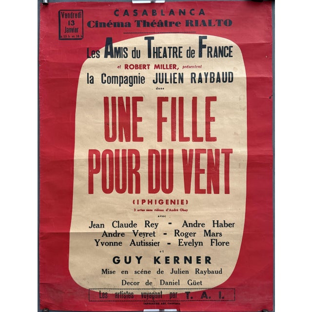 A Girl for the Wind Poster from Julien Raybaud, 1956 For Sale - Image 9 of 9