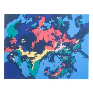 Kirsten Ernst, Abstract Composition, 1980, Color Lithograph on Paper For Sale