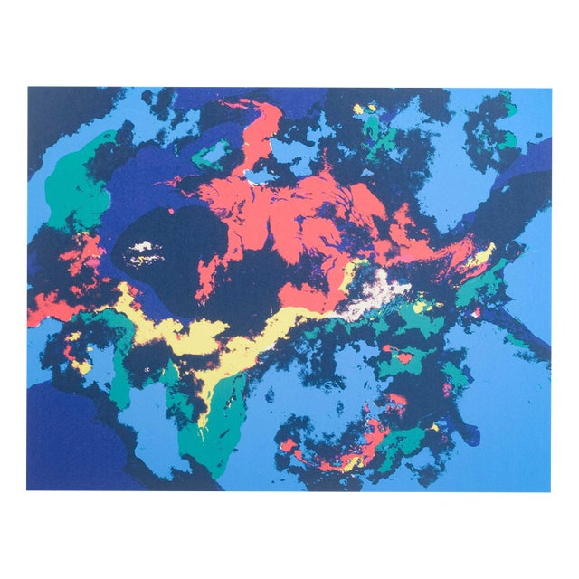 Kirsten Ernst, Abstract Composition, 1980, Color Lithograph on Paper For Sale