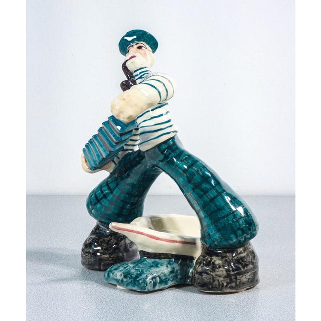 Ceramic Ceramic Sailor Sculpture from C.A.S.A. Aretini, 1950s For Sale - Image 7 of 18