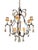 Black Italian Wrought Iron & Rock Crystal Chandelier - 1 of 2 Available For Sale - Image 8 of 8