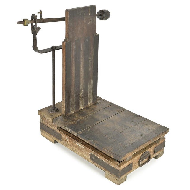 Gray Antique Trade Flour Scale For Sale - Image 8 of 8