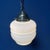 English Opaline Glass and Brass Hanging Lamp For Sale - Image 6 of 13