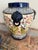 Vintage Chinoiserie 15" Majolica Temple Jar With 4 Blue Lion Handles For Sale In Naples, FL - Image 6 of 11