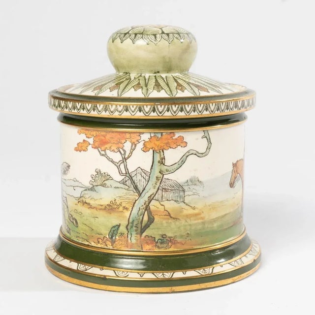 Ceramic Early 20th Century Royal Doulton Ceramic Humidor For Sale - Image 7 of 12