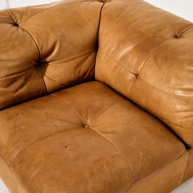 Modular Leather Sofa Set, 1970s, Set of 3 For Sale - Image 12 of 18