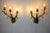Regency Italian Floral Sconces in Metallic, 1950s, Set of 2 For Sale - Image 3 of 8