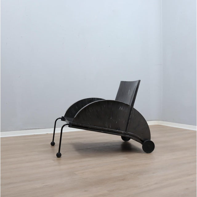 Postmodern Vintage Armchair with Double Cover by Anna Castelli Ferrieri for Kartell, 1980s For Sale - Image 3 of 17