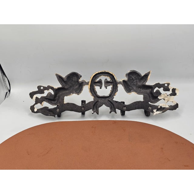 1920s Art Deco Cast Iron Angel Hanger, 1920s For Sale - Image 5 of 8