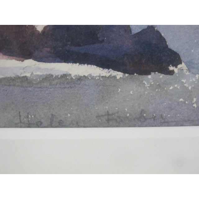 Helen Katherine Forbes Coastal Ocean Mountain Landscape Watercolor Painting For Sale - Image 4 of 6
