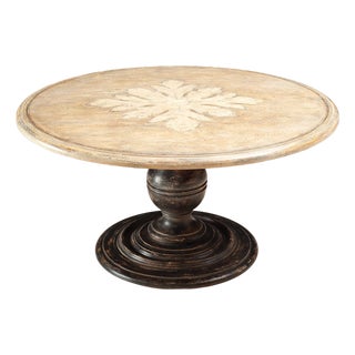 Italian Round Pedestal Dining Table For Sale