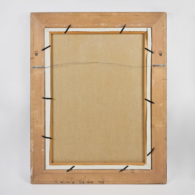 Late 20th Century Oil on Canvas Painting of Ron Hicks, Framed For Sale - Image 10 of 10