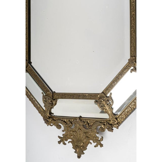 19th Century Napoleon III Bronze Mirror For Sale - Image 3 of 7