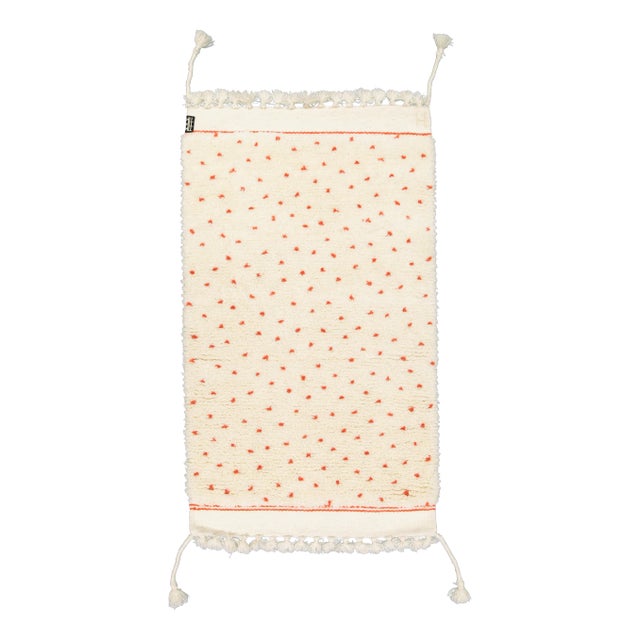 Raindrop Orange Rug by Tikau For Sale