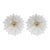 1970s Set of 2 Amsterdam Palmetta, Italian Murano Glass Ceiling Light or Flush Mount For Sale