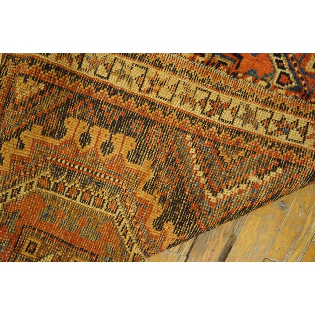 Wonderful Navy Blue Background With Vibrant Details Geometric Pattern Antique Persian Tribal Afshar Rug For Sale - Image 14 of 14