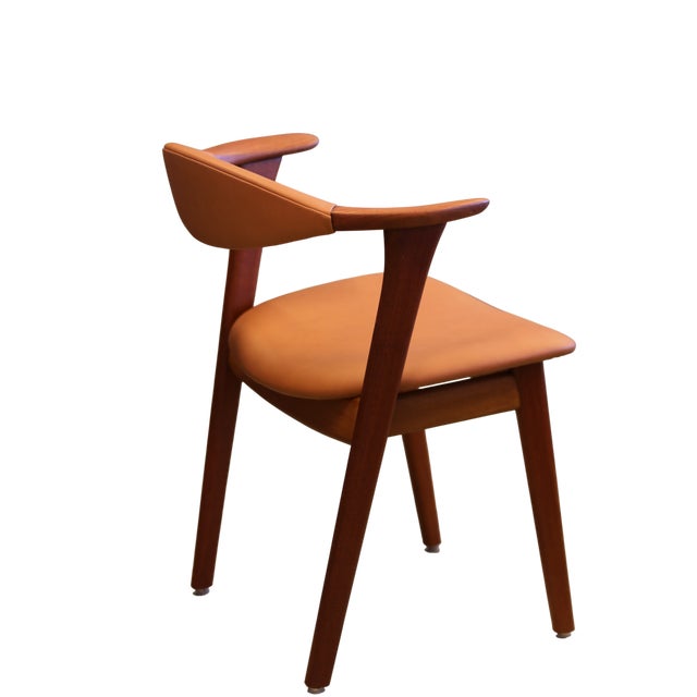 Høng Stolefabrik Armchair in Teak and Leather by Erik Kirkegaard for Høng Stolefabrik, 1960s For Sale - Image 4 of 15