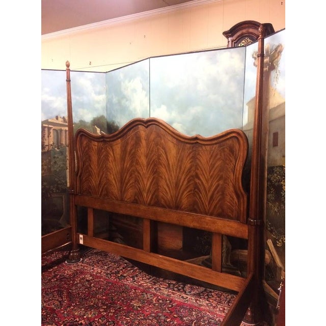King Size Bed, Poster Bed, Attributed to Century Furniture For Sale - Image 6 of 16