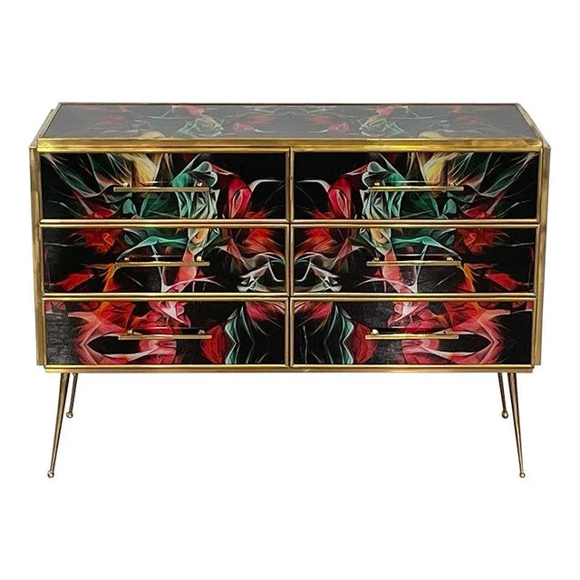 Multicolor Murano Glass Dresser, 1980s For Sale - Image 10 of 10