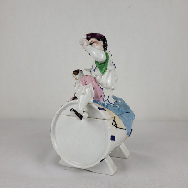 19th Century Porcelain Tobacco Pot, Paris, 1890s For Sale - Image 6 of 10