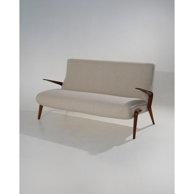 Ivory D71 Sofa by Osvaldo Borsani for Tecno, 1950s For Sale - Image 8 of 14