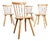 Stick Back Dining Chairs, 1950s, Set of 4 For Sale