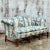 Vintage Boho Waxed Chintz Camelback Sofa For Sale - Image 10 of 12