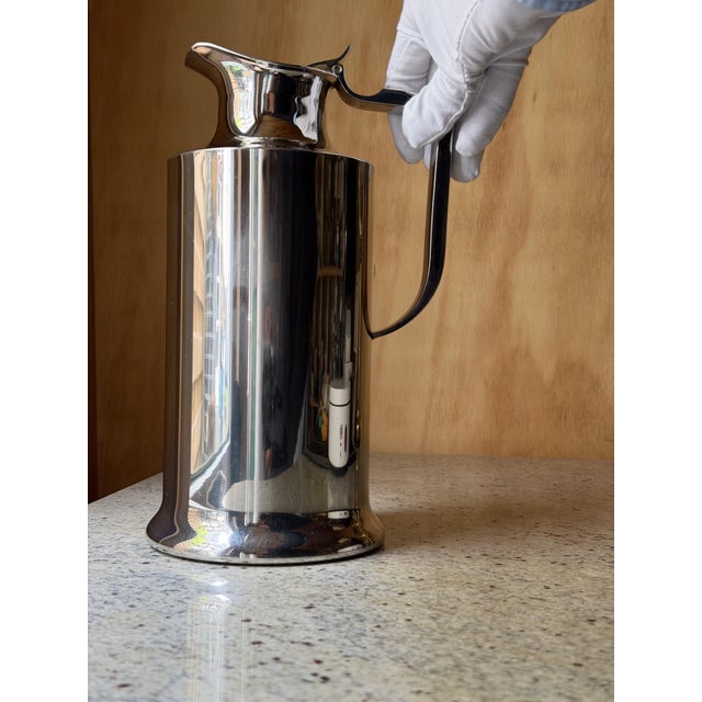 Contemporary Large Vintage Stainless Steel Pitcher, 1989 For Sale - Image 3 of 15
