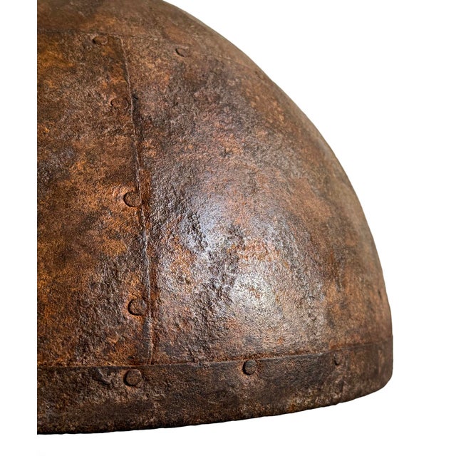 Farmhouse Vintage Iron Farmhouse Industrial Pendant Light For Sale - Image 3 of 5