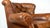 Restoration Hardware Restoration Hardware Churchill Cigar Leather Luxe Writer's Chair For Sale - Image 4 of 15