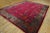 1920s Ruby Red Floral Vase Antique Chinese Art Deco Carpet 9' X 11'9" Knotted Wool Rug For Sale - Image 12 of 12