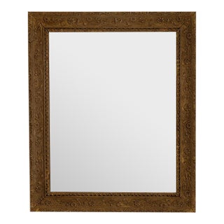 19th Century France Antique Gold Carved Giltwood Mirror For Sale