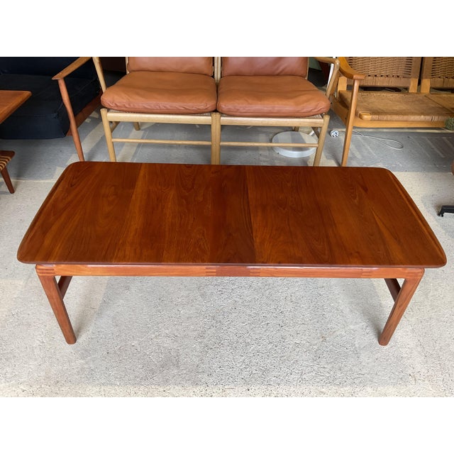 Wood Teak Model 640 Coffee Table by Peter Hvidt & Orla Mølgaard-Nielsen for France & Søn For Sale - Image 7 of 18