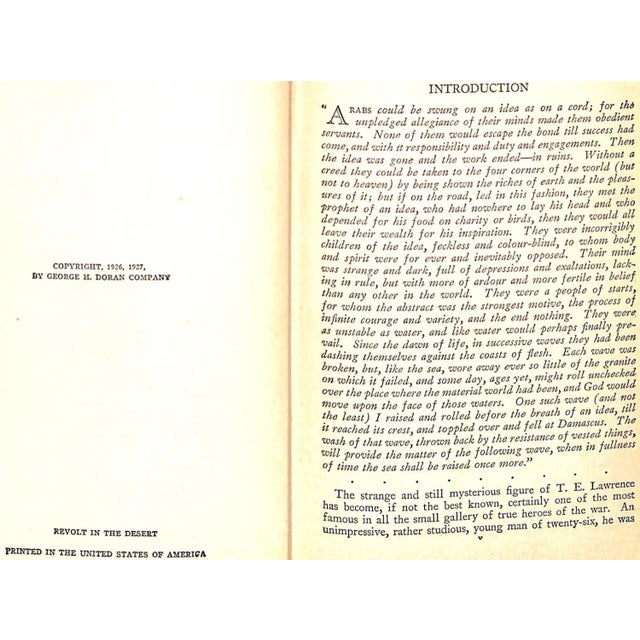 "Revolt in the Desert" 1927 Lawrence, T. E. For Sale - Image 4 of 6